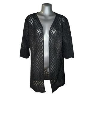 Almas Black Women’s Bathing Suit / Beach Cover Up, 32” Sz L